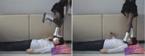 噩梦鬼魅蕾丝暴女蹂躏贱男语音字幕版2合1